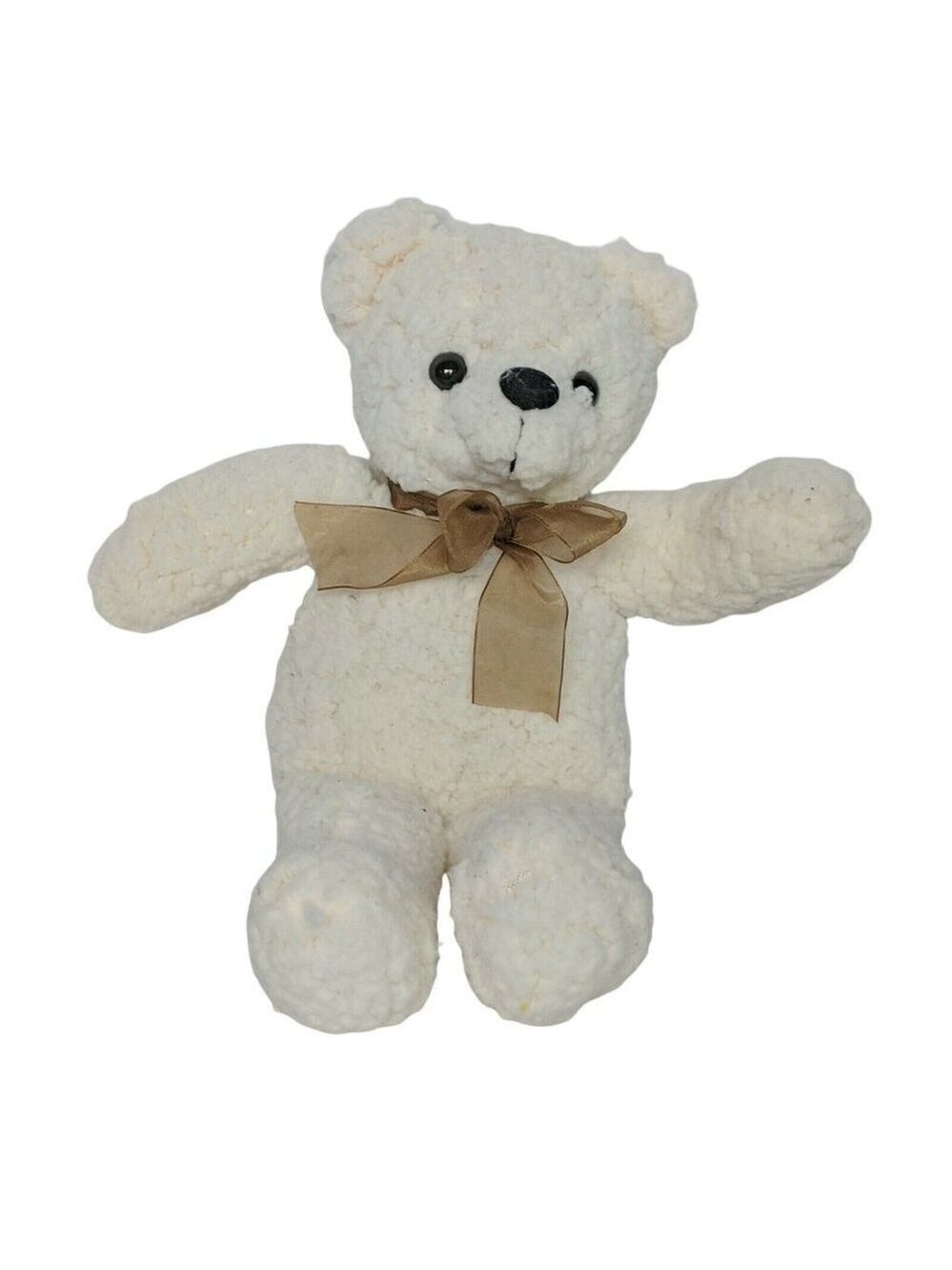 MS Teddy Bear Cream Plush Stuffed Animal 11.5 Inch